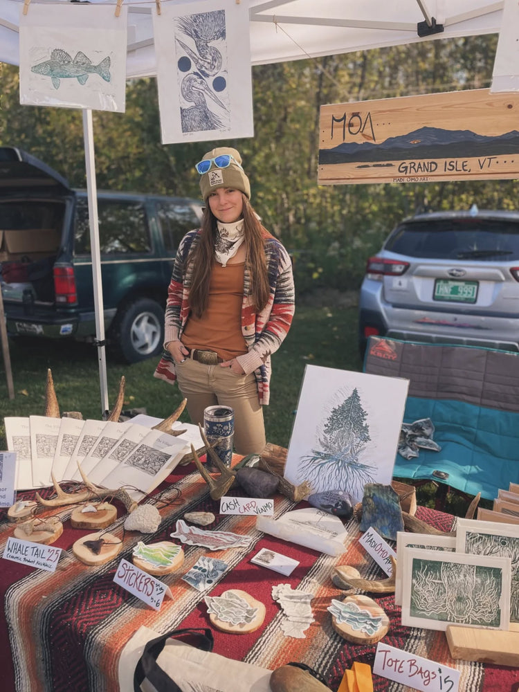 Madi Omo at her market booth