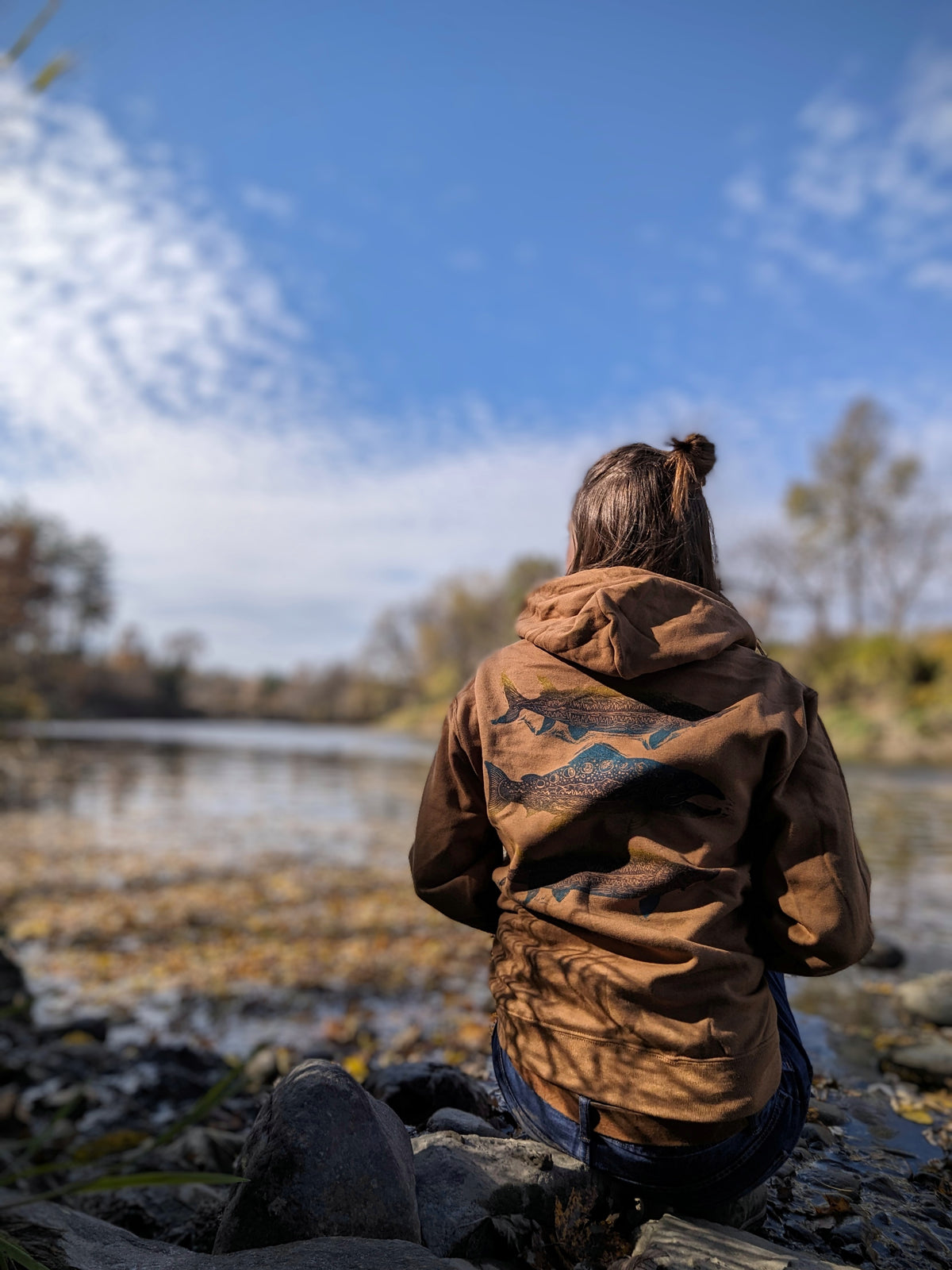 Custom Block Printed Adult Hoodie