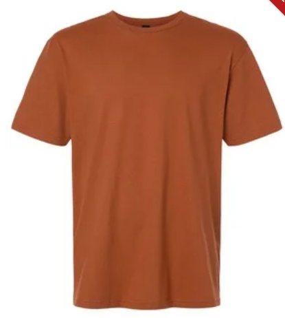 Custom Block Printed Adult Tee Shirt