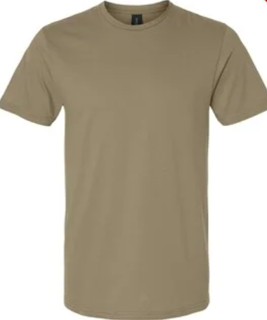 Custom Block Printed Adult Tee Shirt