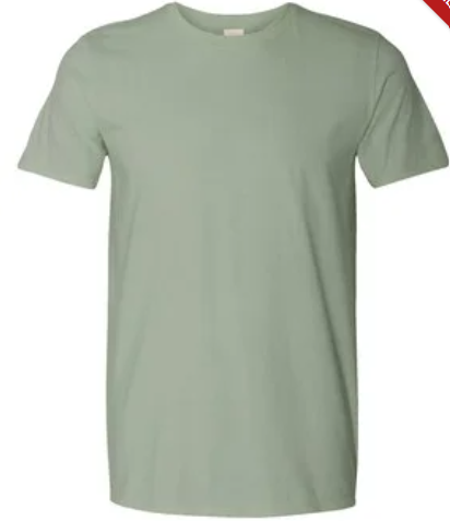 Custom Block Printed Adult Tee Shirt