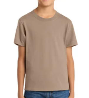 Custom Block Printed Youth Tee Shirt