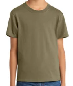 Custom Block Printed Youth Tee Shirt