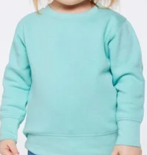 Custom Block Printed Toddler Crewneck