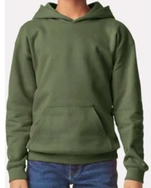 Custom Block Printed Youth Hoodie